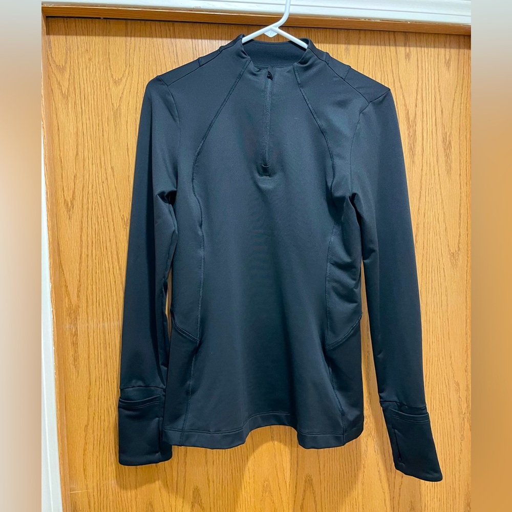 Athleta Black Long Sleeve Athletic Top